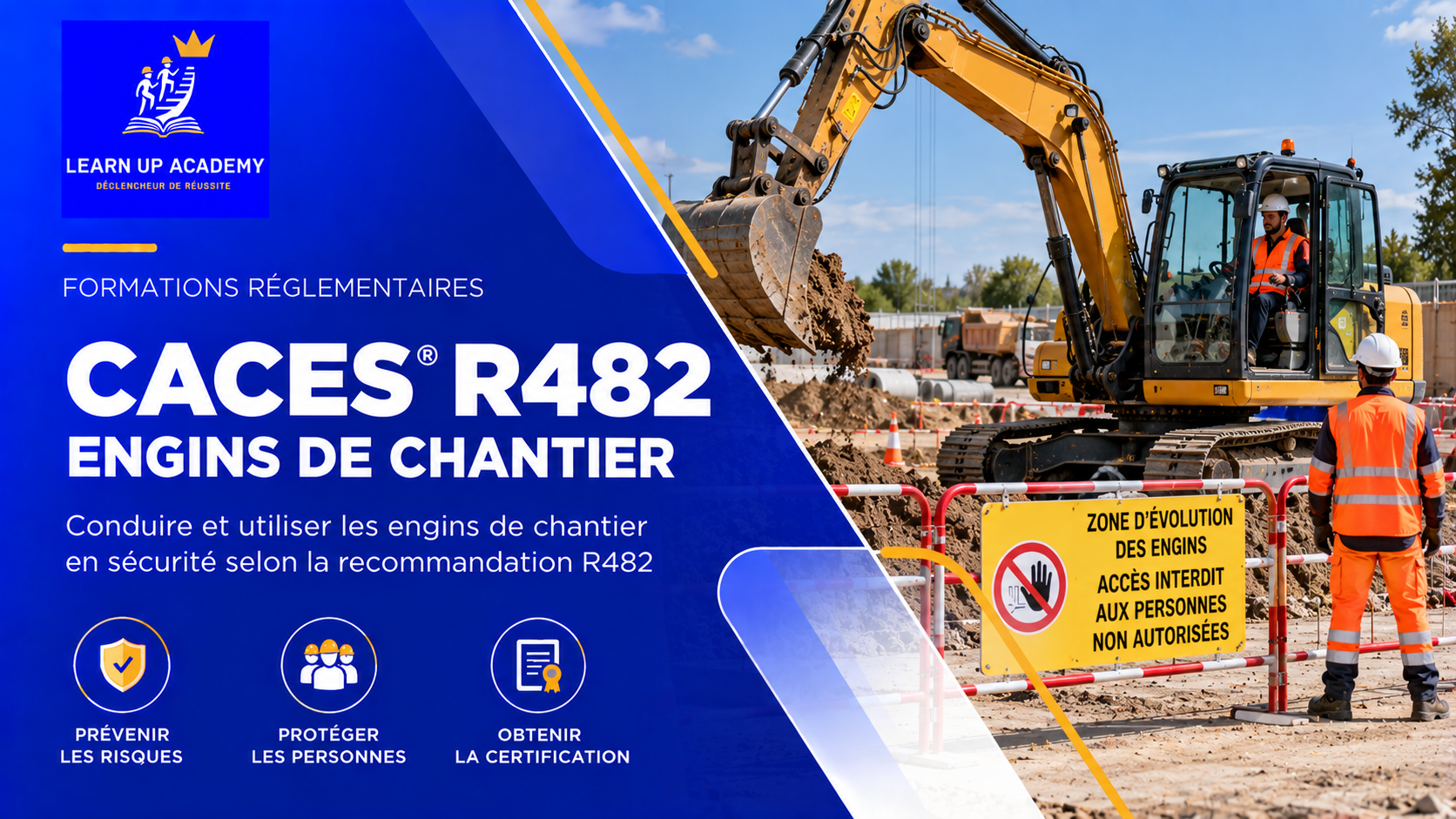 Formation CACES® R482 en chantier sécurisé